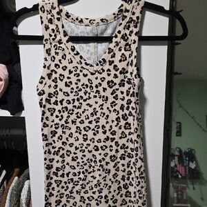 Maurices Animal Print Ribbed Tank